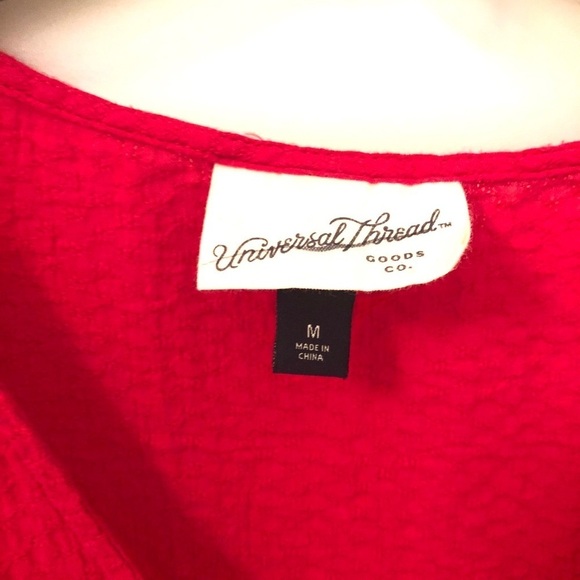 2/$15 Universal Thread - Red Front Tie Top - Picture 5 of 7